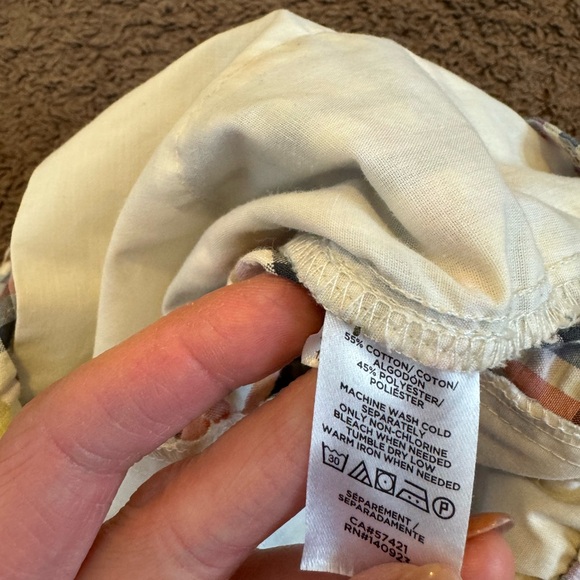 2 FOR $20 LOFT Ann Taylor Plaid Paper Bag Shorts High Rise Pleated Colorful M - Picture 5 of 8